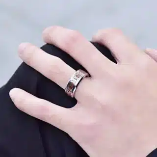 Bague En Bois Runes Viking