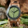 Montre Bois Feuille