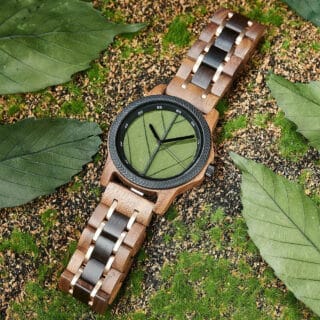 Montre Bois Feuille 3