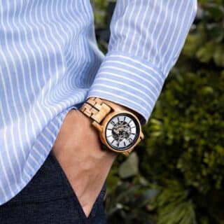 Montre En Bois Haut De Gamme Blanche 4