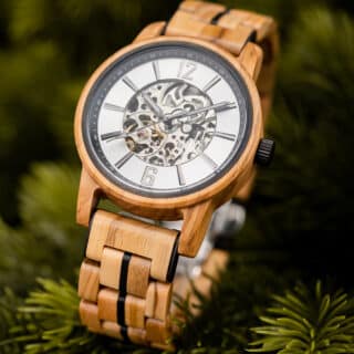 Montre En Bois Haut De Gamme Blanche 7