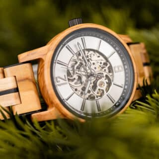 Montre En Bois Haut De Gamme Blanche 9