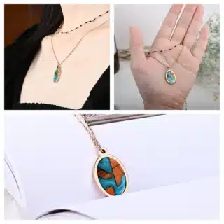Collier en bois