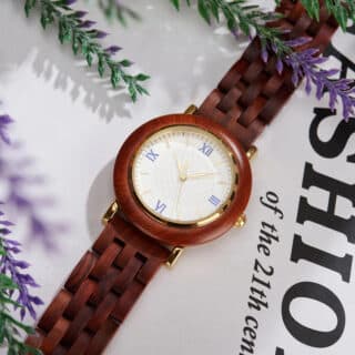 Montre chic femme en bois