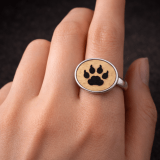 Bague patte de chien