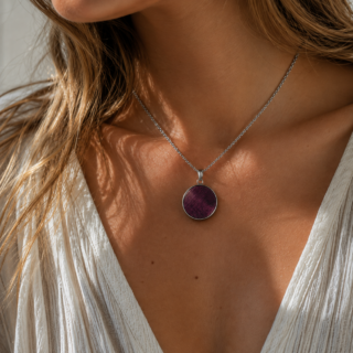 Collier en bois Amarante